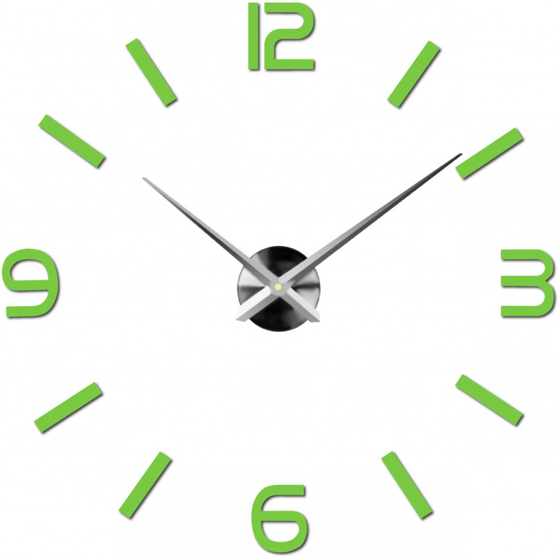 Adhesive wall clock, luxury clock on stent, plastic clock