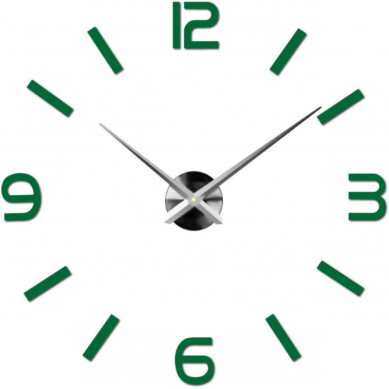 Adhesive wall clock, luxury clock on stent, plastic clock