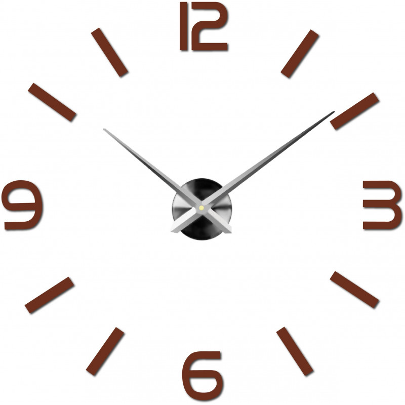 Adhesive wall clock, luxury clock on stent, plastic clock