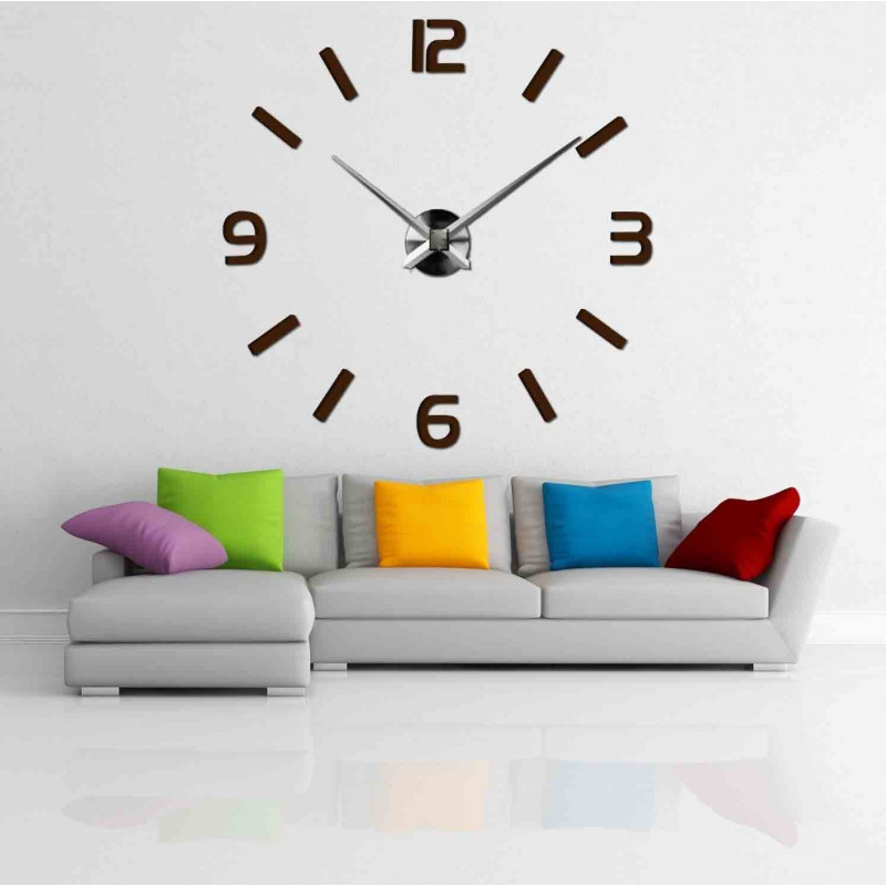 Adhesive wall clock, luxury clock on stent, plastic clock