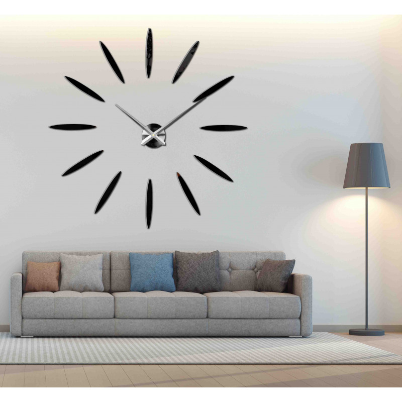 Stick-on wall clocks,luxury stent clocks,plastic clocks