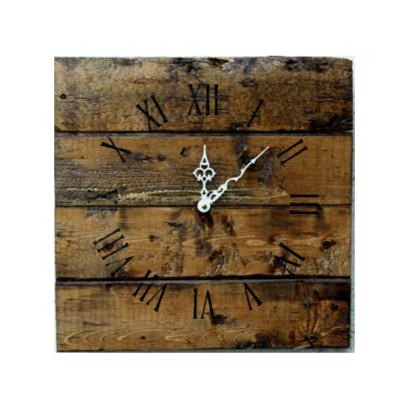 Wooden cottage clock. BABKA.