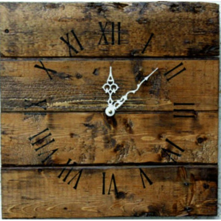 Wooden cottage clock. BABKA.