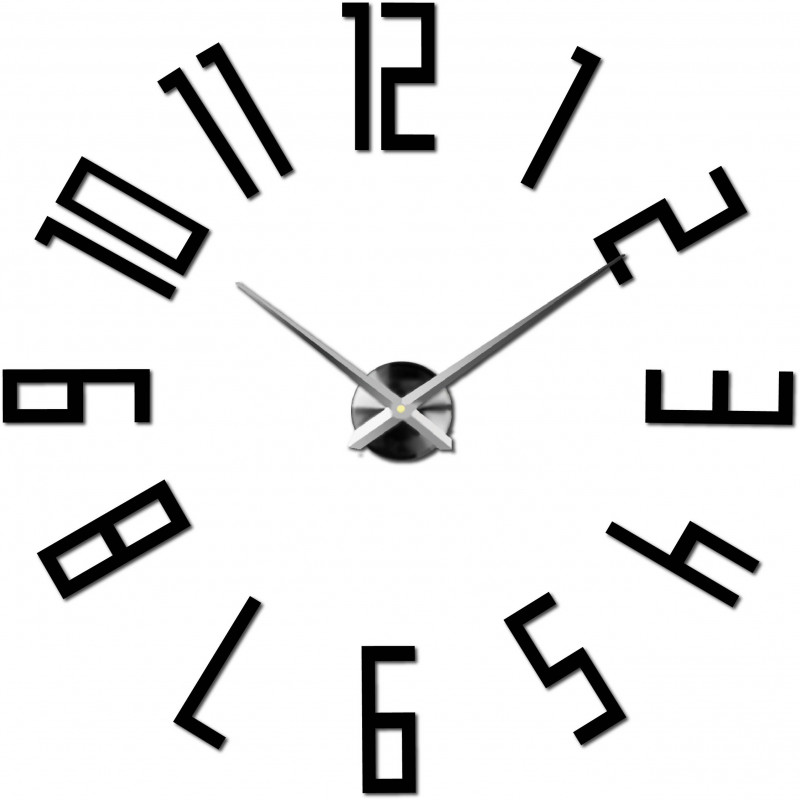 Adhesive wall clock, luxury wall clock, plastic clock