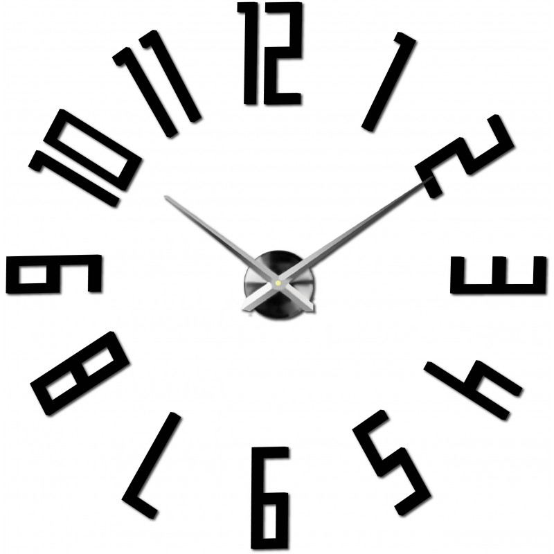 Adhesive wall clock, luxury wall clock, plastic clock