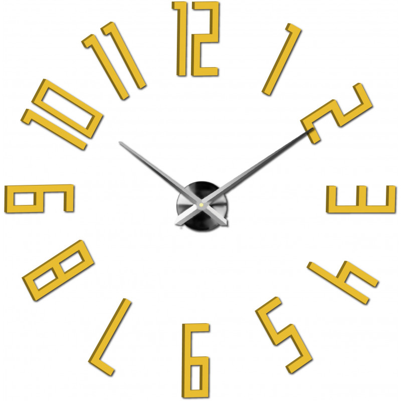 Adhesive wall clock, luxury wall clock, plastic clock