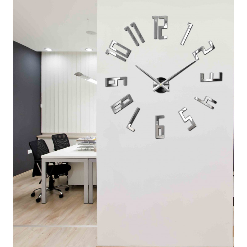 Adhesive wall clock, luxury wall clock, plastic clock