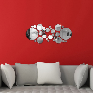 Decorative mirrors. Mirror wall sticker, as a picture or decoration, 3d acrylic sticker