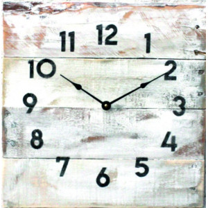 Solid wood wall clock for your cottage ALLIAS