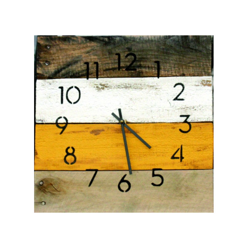 Wooden wall clock , wood clock , big clock