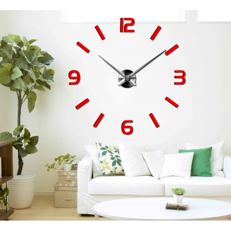 Stick-on wall clocks,luxury stent clocks,plastic clocks