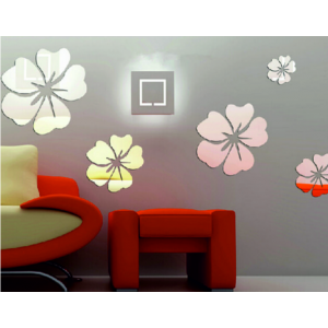 Decorative mirrors. Mirror wall sticker, as a picture or decoration, 3d acrylic sticker