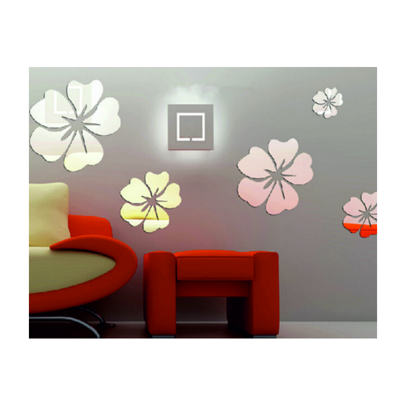 Decorative mirrors. Mirror wall sticker, as a picture or decoration, 3d acrylic sticker