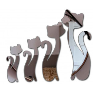 Modern decorative mirrors. Mirror and color wall stickers, 3D stickers made of acrylic 2