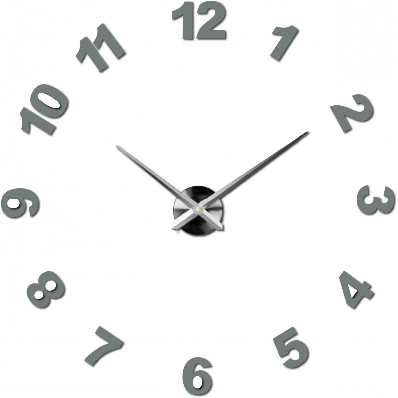 Adhesive wall clock, luxury clock on stent, plastic clock