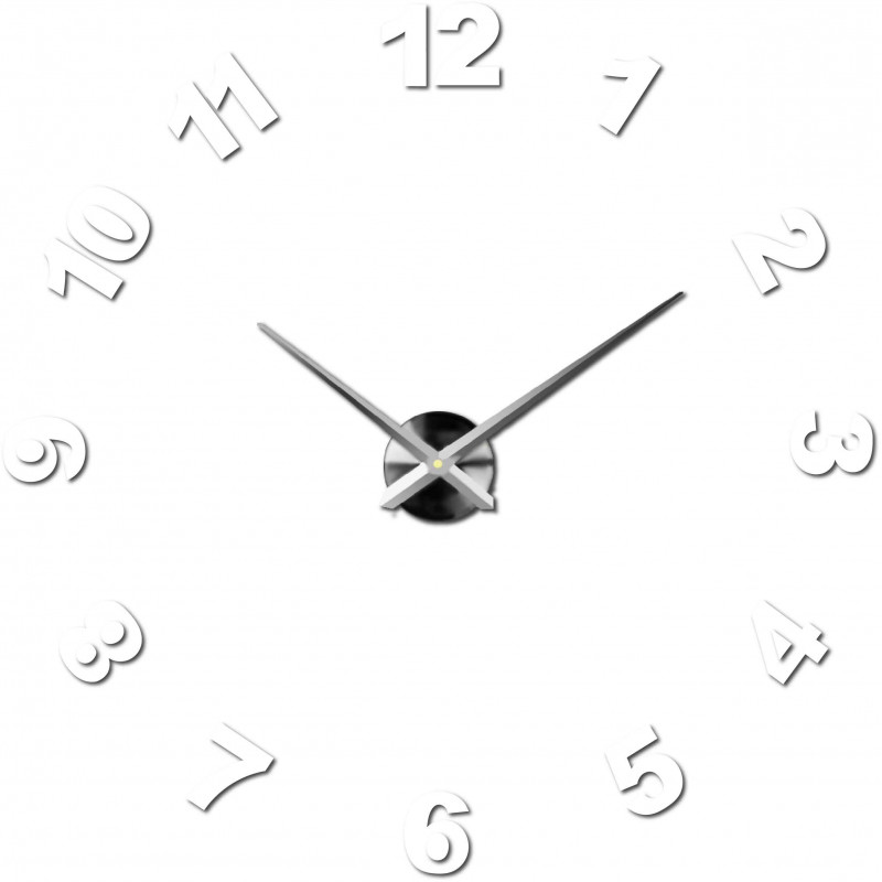 Adhesive wall clock, luxury clock on stent, plastic clock