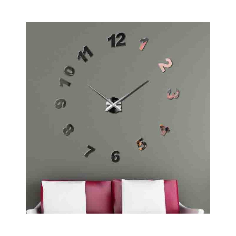 Adhesive wall clock, luxury clock on stent, plastic clock