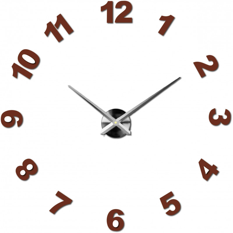 Adhesive wall clock, luxury clock on stent, plastic clock