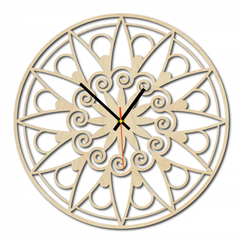Modern Wall Clock, Wall Clock as a Gift, 3D Clock Mandala.