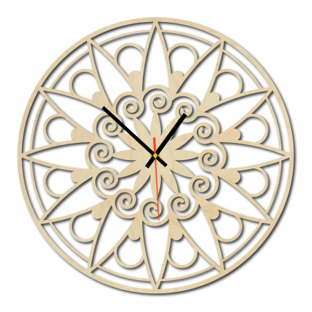 Modern Wall Clock, Wall Clock as a Gift, 3D Clock Mandala. Modern Wall Clock, Wall Clock as a Gift, 3D Clock Mandala.