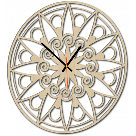 Modern Wall Clock, Wall Clock as a Gift, 3D Clock Mandala. Modern Wall Clock, Wall Clock as a Gift, 3D Clock Mandala.