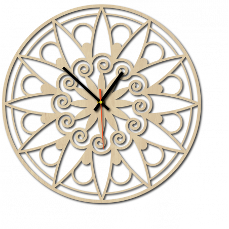 Modern Wall Clock, Wall Clock as a Gift, 3D Clock Mandala. Modern Wall Clock, Wall Clock as a Gift, 3D Clock Mandala.