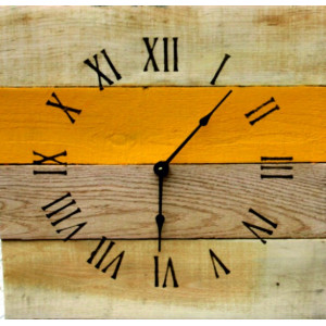 Wooden wall clock , wood clock , big clock