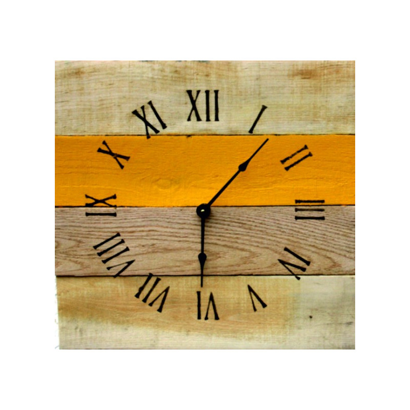 Wooden wall clock , wood clock , big clock