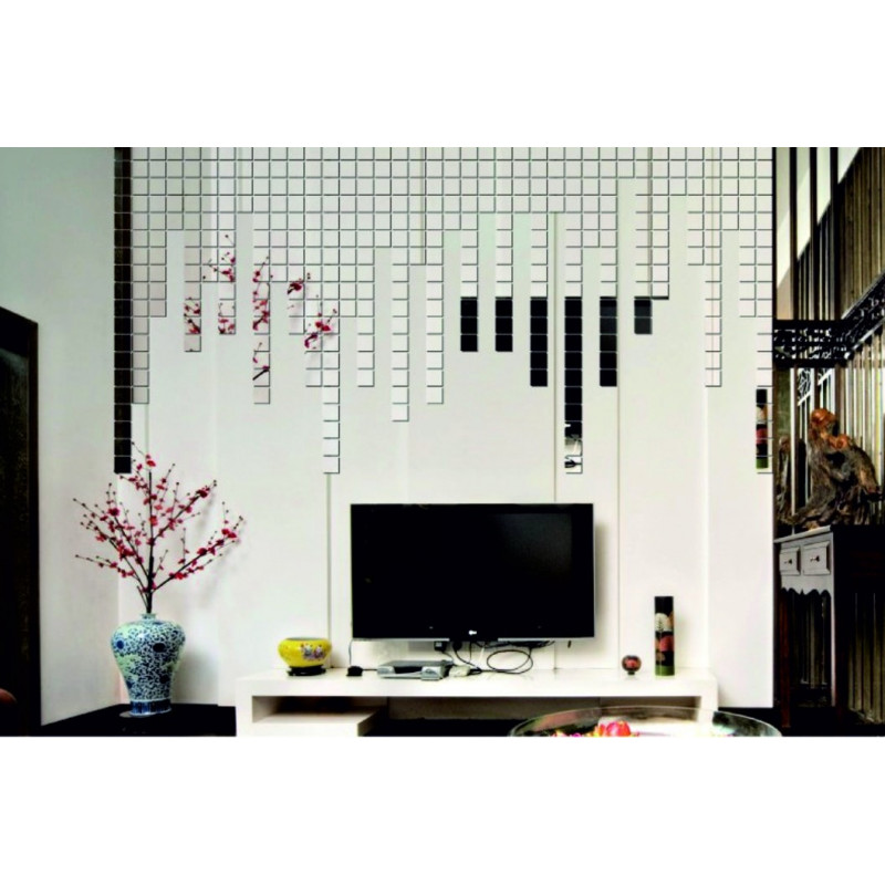 Decorative mirrors. Mirror wall sticker, as a picture or decoration, 3d acrylic sticker