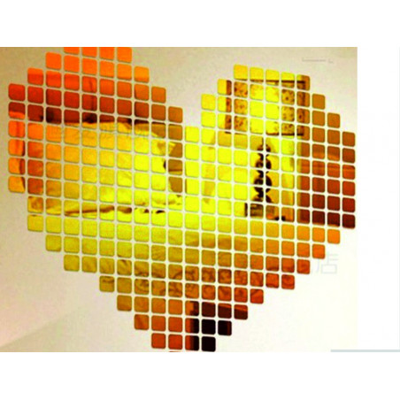 Decorative mirrors. Mirror stickers for the wall, as a picture or decoration, 3D acrylic sticker