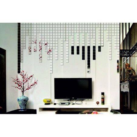 Decorative mirrors. Mirror stickers for the wall, as a picture or decoration, 3D acrylic sticker
