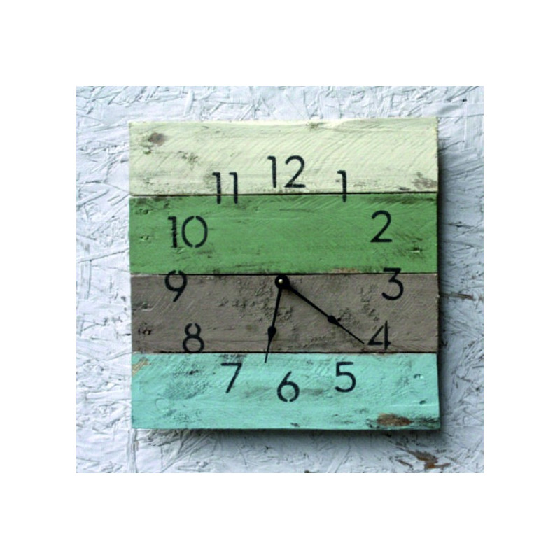 Wooden wall clock , wood clock , big clock