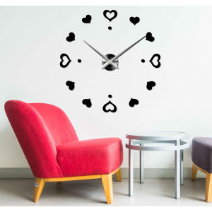 Adhesive wall clock, luxury clock on stent, plastic clock