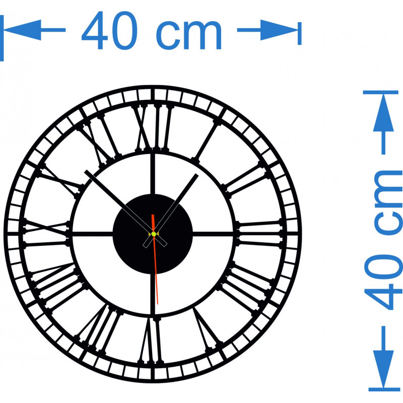 Dimensions of Wooden Wall Clock,Vintage Wall Clock,Retro Decoration