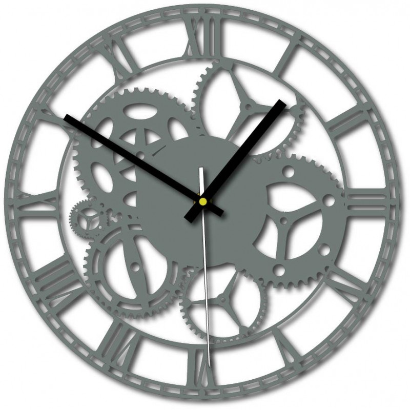 Design wall clock for living room, kitchen, kids room. Wall clock as a gift.