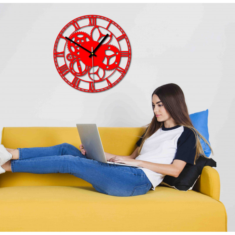 Design wall clock for the living room, kitchen, children's room. Wall clock as a gift.