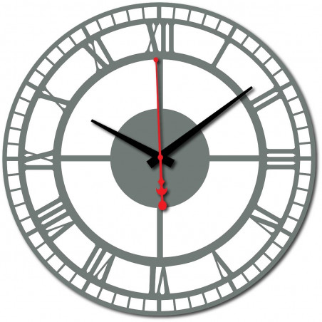 Modern wall clock made of plastic. Own production, X-momo Modern wall clock made of plastic. Own production, X-momo