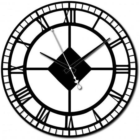 Modern wall clock made of plastic. Own production, X-momo Modern wall clock made of plastic. Own production, X-momo