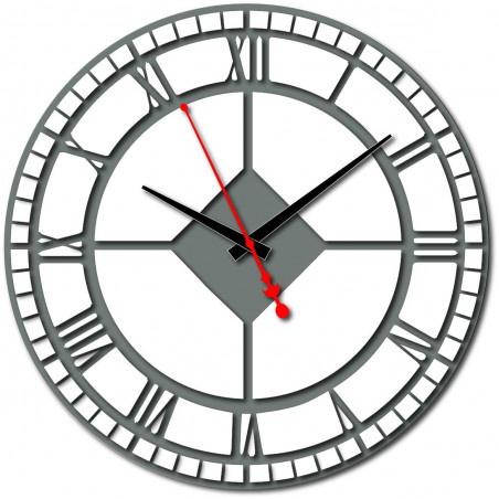 Modern wall clock made of plastic. Own production, X-momo Modern wall clock made of plastic. Own production, X-momo