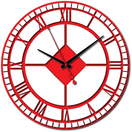 Modern wall clock made of plastic. Own production, X-momo Modern wall clock made of plastic. Own production, X-momo