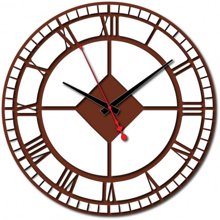 Modern wall clock made of plastic. Own production, X-momo Modern wall clock made of plastic. Own production, X-momo