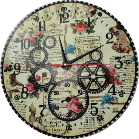 Modern wall clock, wall clock made of wood, plywood Modern wall clock, wall clock made of wood, plywood