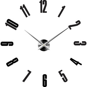 Adhesive wall clock, luxury clock on stent, plastic clock 2