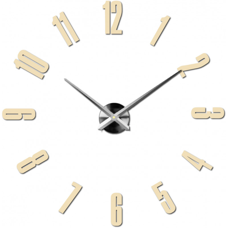 Adhesive wall clock, luxury clock on stent, plastic clock