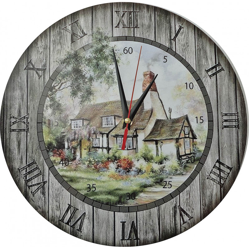 Modern wall clock, wooden wall clock, plywood