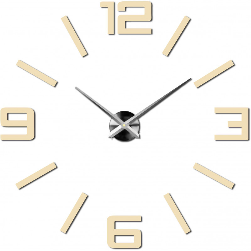 Stick-on wall clocks,luxury stent clocks,plastic clocks
