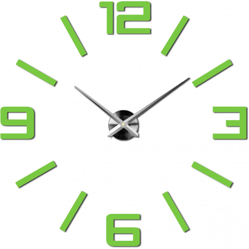 Stick-on wall clocks,luxury stent clocks,plastic clocks