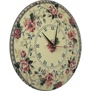 Wall Clock Roman with flower - REMTO