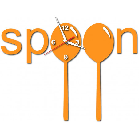 Modern wall clock made of plastic. Own production, X-momo Modern wall clock made of plastic. Own production, X-momo