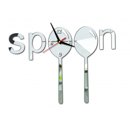 Modern wall clock made of plastic. Own production, X-momo Modern wall clock made of plastic. Own production, X-momo